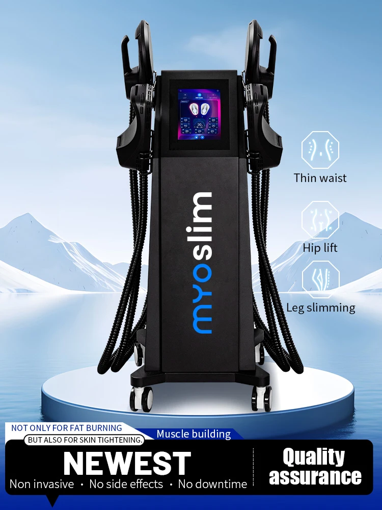 Profesjonalne urządzenie do modelowania sylwetki EMS MYOslim 6500W EMS 15Tes, maszyna do treningu mięśni i pielęgnacji urody do użytku w salonach spa. (5 Black Handle RF) — Zdjęcie 2 z 2