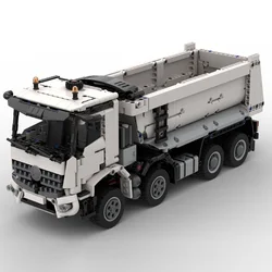 MOC Technology Dump Truck Trailer TransportCar Model Building Blocks DlY Assemble BricksEngineering Series Toy Children Gift