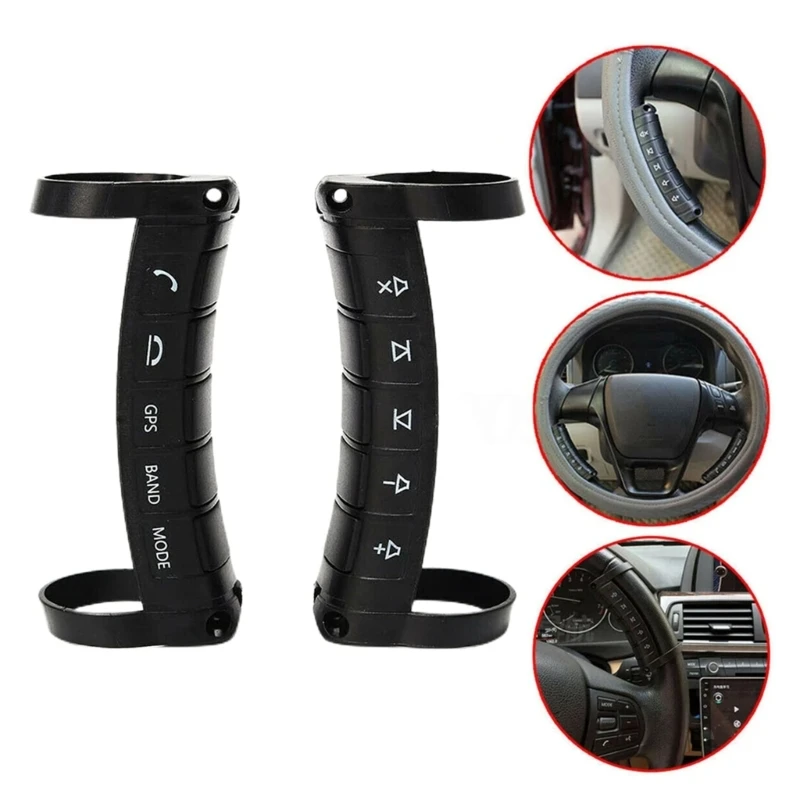 Steering Wheel Button Replacement DVD Button 10 Keys Wireless Steering Remote Control Navigation 2 Din DVD Controller