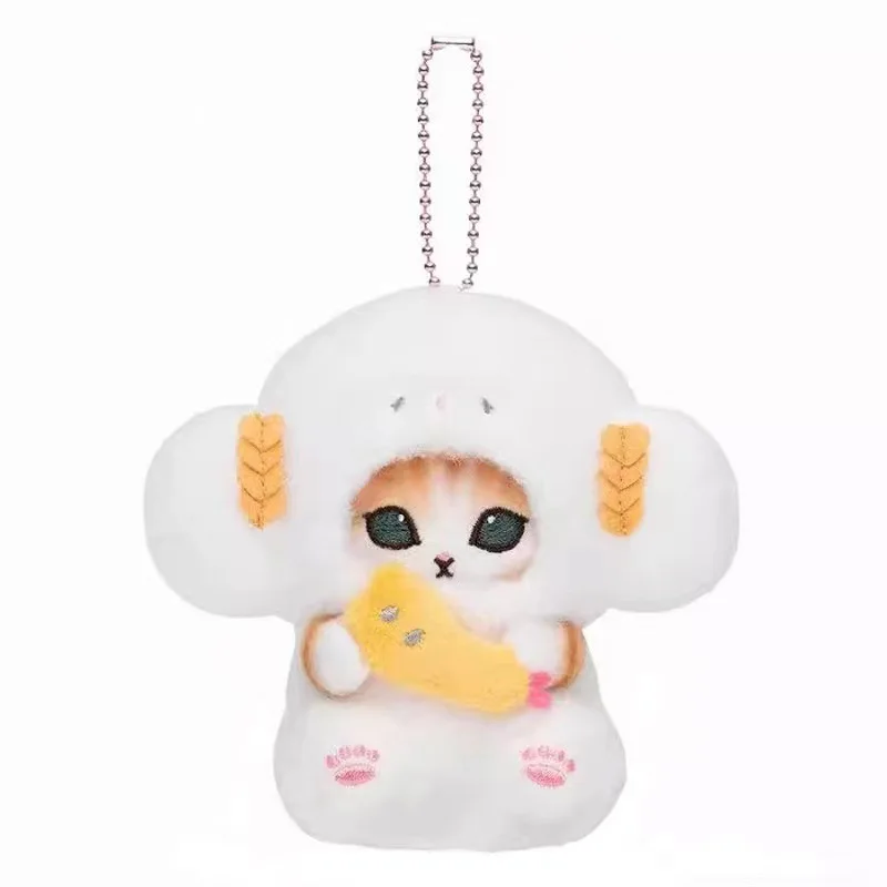 Schattige Mofusand haai knuffels in Japanse stijl, kawaii sleutelhanger, cartoon rugzak, kleine decoratieve hanger
