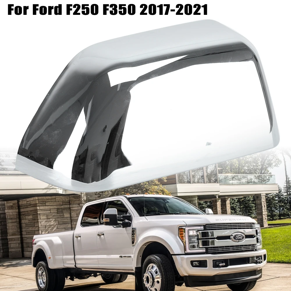 

Car Side Rearview Mirrors Cover Cap for Ford Super Duty F250 F350 2017-2022 mirror frame chrome Replacement housing accessories