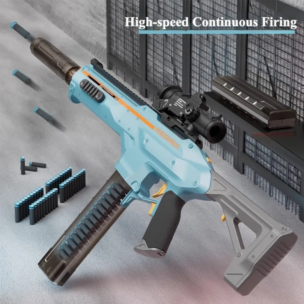 子供用電動高速連射ソフト弾丸玩具銃、屋外スポーツCSゲーム用武器、男の子へのプレゼント