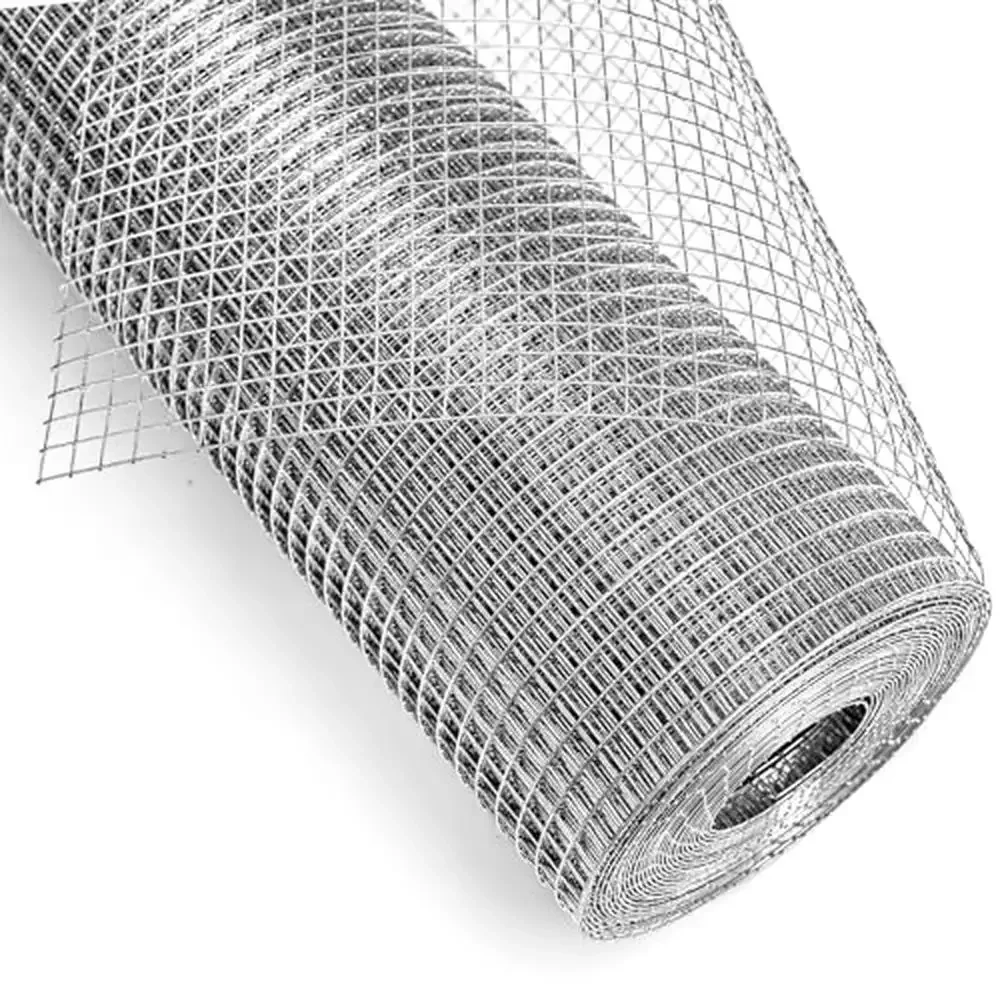 

Galvanized 1/2 inch Hardware Cloth 48"x50ft Chicken Wire Mesh Roll Fence Garden Protection Wire Run Dovecote Gopher Rabbit Fox
