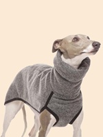 Greyhound Clothes, Dog Winter Coat Pajamas Onesies Turtleneck Stretch Greyhound Apparel Pet Clothes Coat Outfit for Medium, Lar
