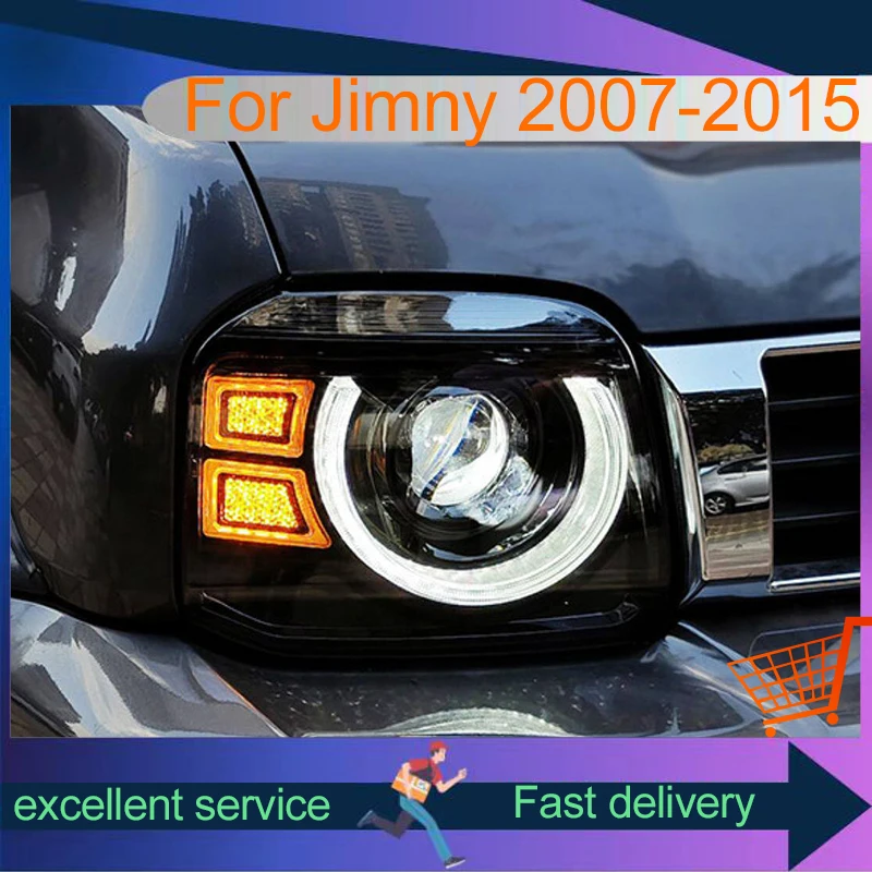 

Vehicles Accessories For Suzuki Jimny 2007-2015 Front Light DRL Head Lamp Car Turn Signal Upgrade LED Headlight Lens Auto Tool
