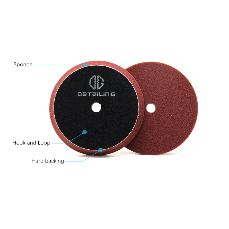 DETAILING 3 "/5"/6 " Auto Polieren Schwamm Pads 80mm/130mm/155mm Schaum Polieren polnischen Pad DA/RO/GA Polieren Maschine Wachs Pads