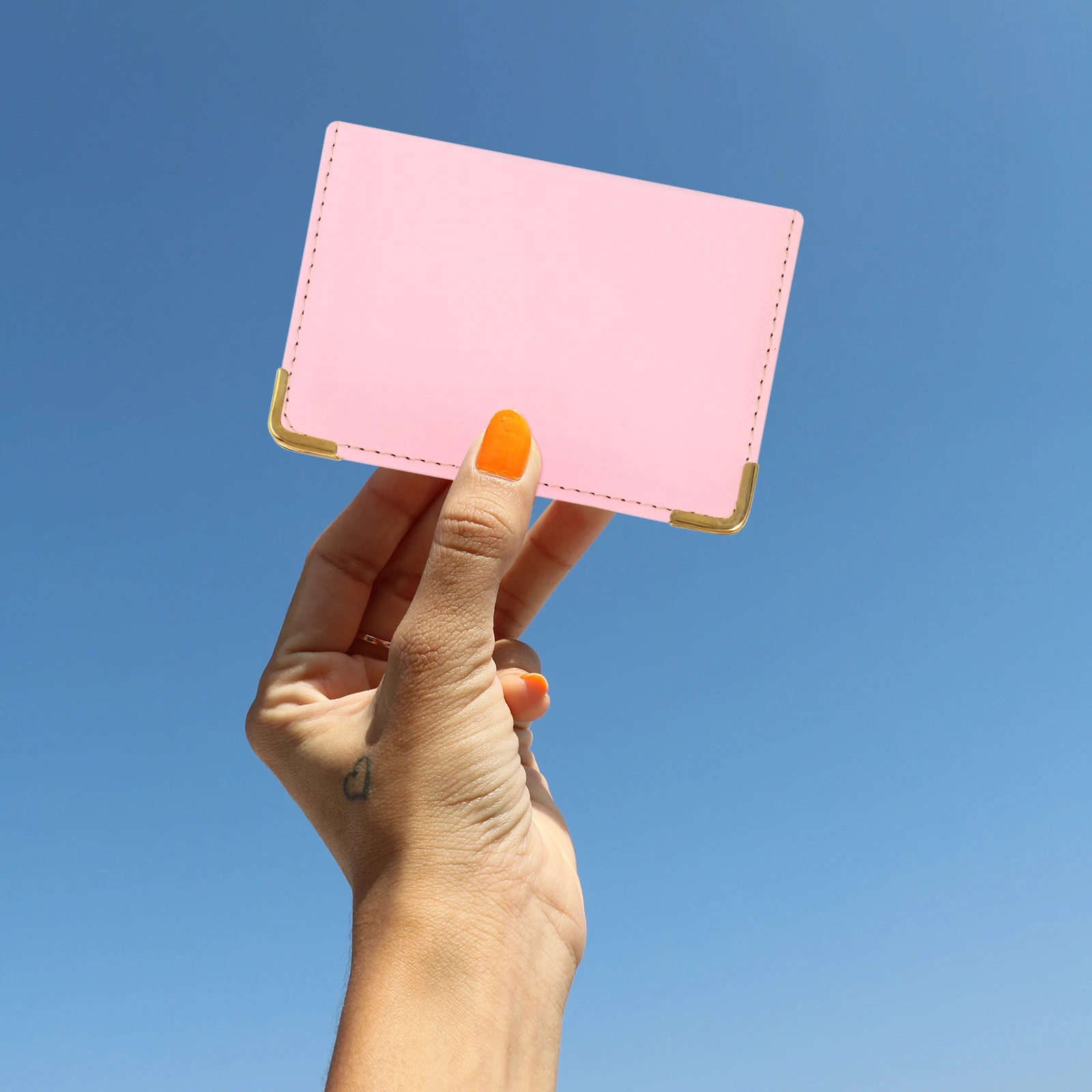 ID Case Holder Holders Credit Sleeve Business Card Protective Bank Bag Pink Travel