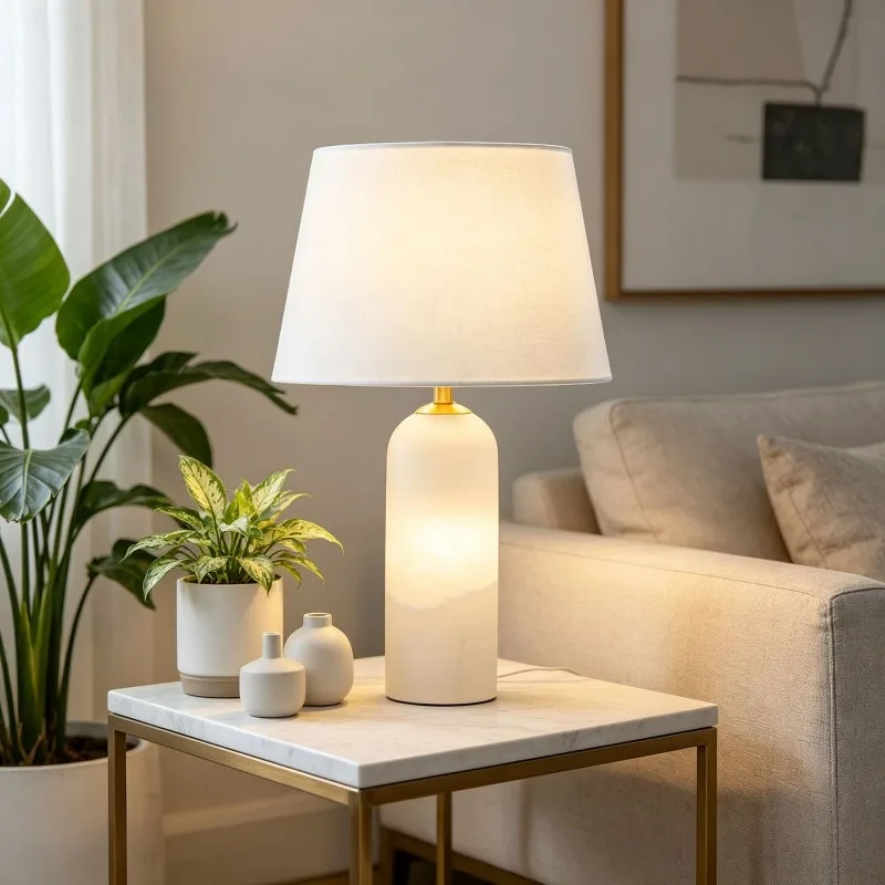 Modern Minimalist Marble Floor Lamps Bedroom Living Room Bedsides Hotel Study Villa Model Room Designer Decorative Table Lights