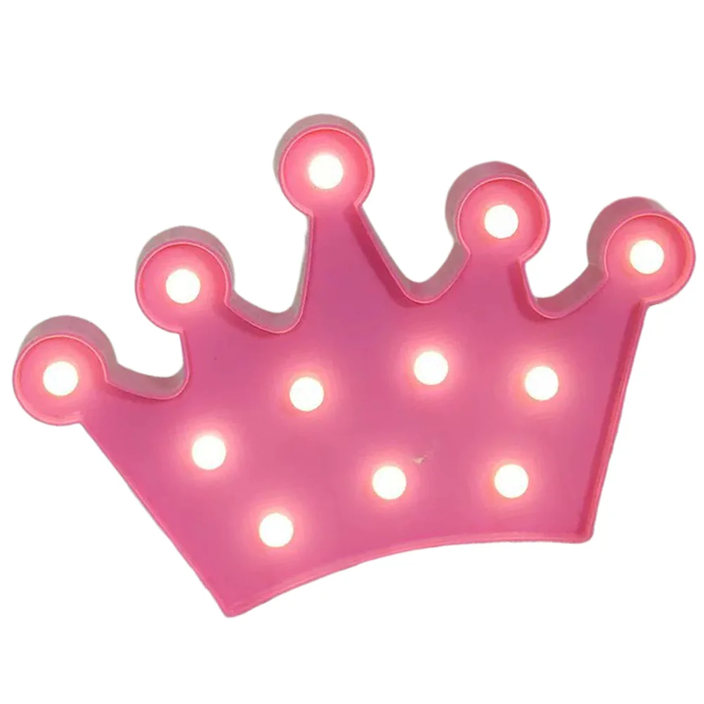 تاج على شكل ضوء الليل مصباح طاولة إبداعي مادة مستقرة آمنة ديكور المنزل السرير المزاج ضوء تاج مصباح الليل