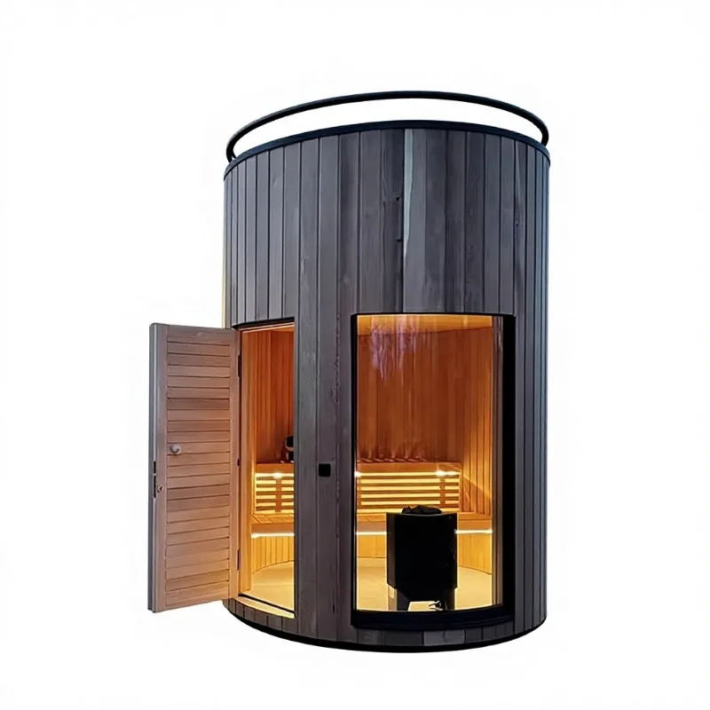 Factory Direct Sales Wholesale Russian Natural Solid Wood Outdoor Sauna Room Sizes
