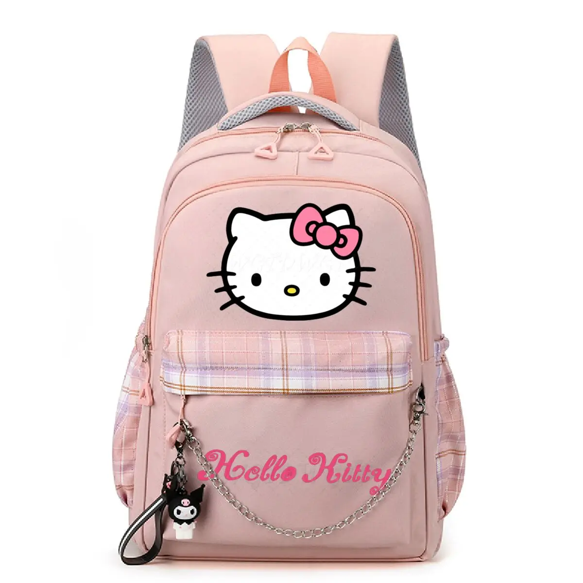 

Милый рюкзак с героями мультфильмов «Hello Kitty» для детей-подростков, школьные ранцы для женщин и девочек, повседневный дорожный рюкзак, детский подарок на день рождения