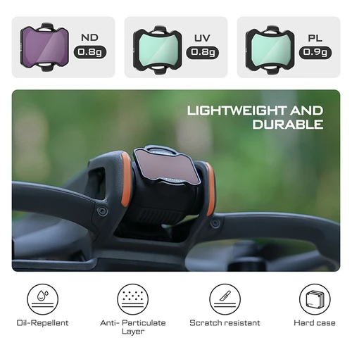 Imagen 2 del producto Freewell-filtro ND profesional para Dron, día estándar, 4 unidades/juego, ND8, ND16, ND32, ND64, para DJI Avata 2, accesorios de fotografía