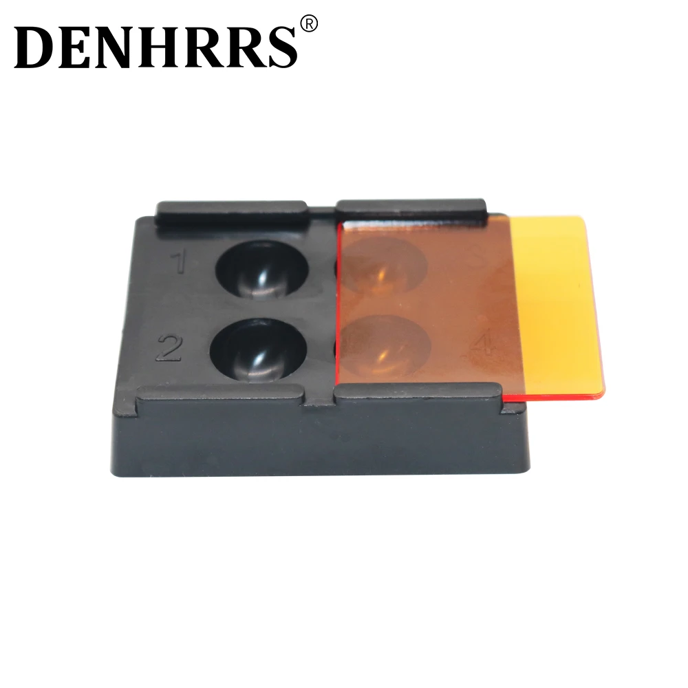 Dental Resin Shade Light Box Mix Composite Hood Case Protector Veneer Storage Box Denture Teeth Patch Organizer Tool