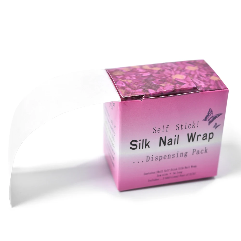 White Nail Repair Fiberglass Silk Wrap Self Adhesive Strong Protect Reinforce Extension Sticker for Broken Manicure Tool