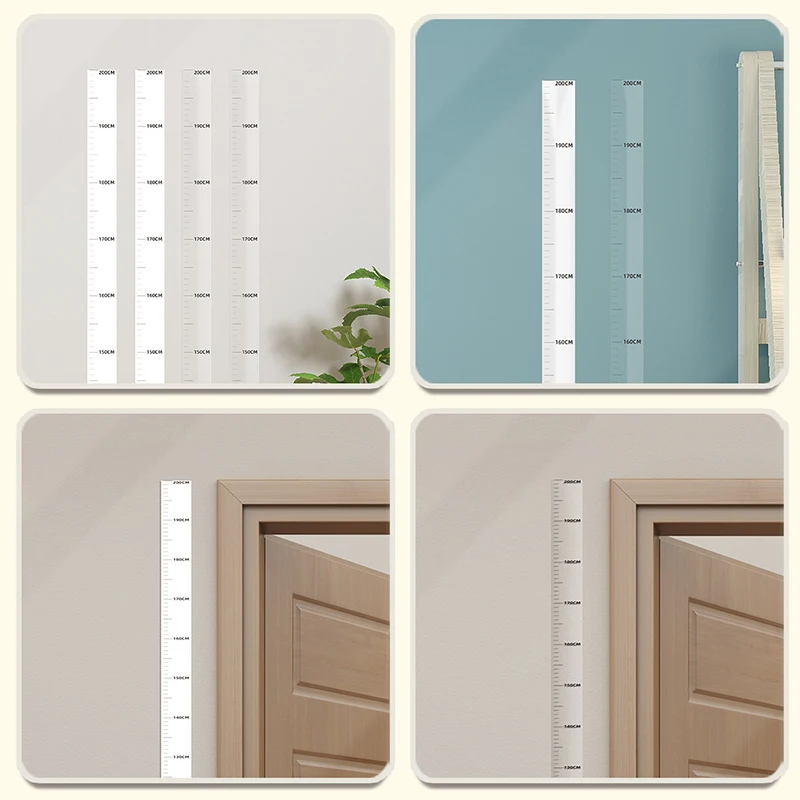 

1Pc 0-200CM Sticker Waterproof Growth Chart Self-adhesive Height Sticker Living Room Bedroom Dormitory Wall Height Sticker