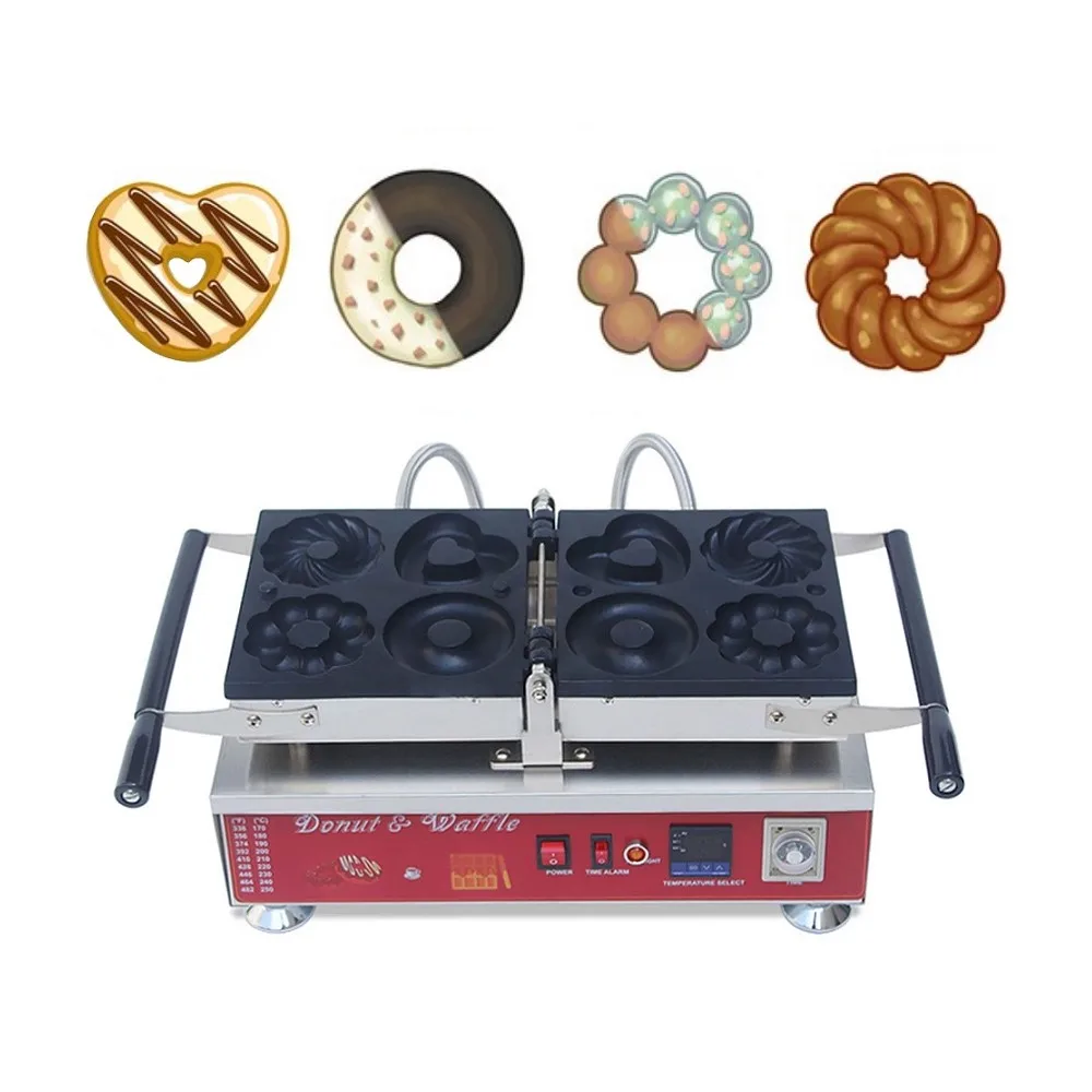 

220V Automatic Electric Waffle Maker Mini Donut Machine Commercial High Quality Donut Making Machines /