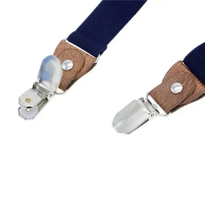 New Fashion Boys Girls Kids Adjustable Elastic Y-back Braces Baby Suspenders Bow Tie Set Butterfly Necktie Wedding Ring Bear