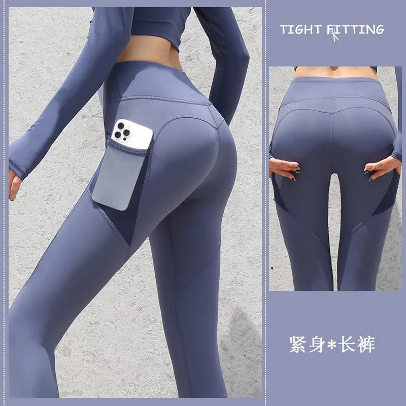 

Women Leggings With Pockets Yoga Pants Gym Leggings Sport Women Fitness High Waist Female Legging Tummy Control Running Training
