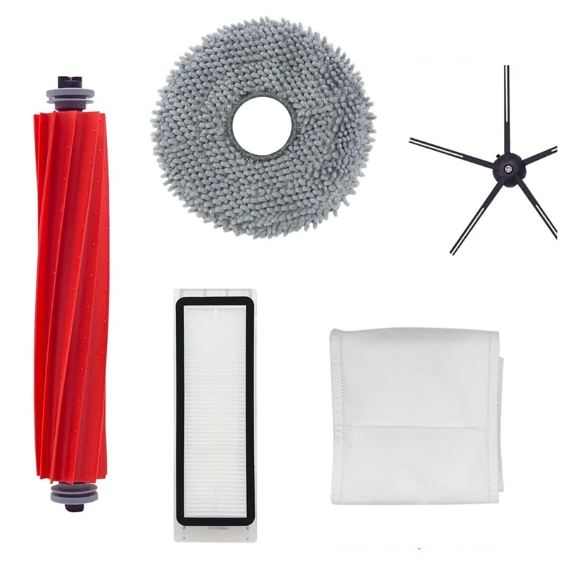 ABPQ-For Roborock Q Revo Robot Vacuum Cleaner Main Side Brush Hepa Filters Dust Bags Replacement Parts