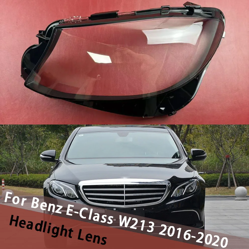 

Для Mercedes-Benz E-Class W213 E200L E300L E320L 2016-2020 крышка фары абажур корпус фары линза из плексигласа замена