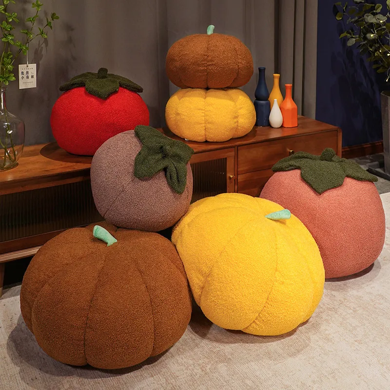 

38/53cm New Plants Decor Pumpkin Shaped Pillow Nordic Style Room Decor Pillow Plush Sofa Living Room Bedside Bed Cushion