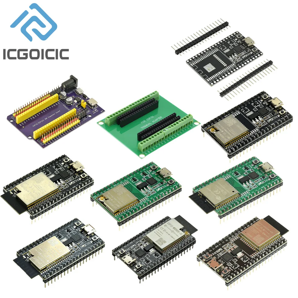 ESP32-DevKitC Core Board ESP32 scheda di sviluppo tavole da pavimento possono essere montate modulo WROVER WROOM-32D / 32U