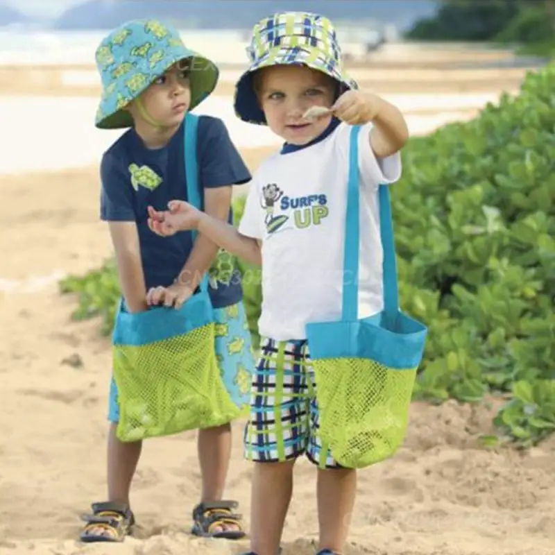 Mom Baby Beach Bags Sand Away Składana torba na zabawki plażowe na ręczniki Damska kosmetyczka Przenośna torba siatkowa Duży rozmiar Przenośna