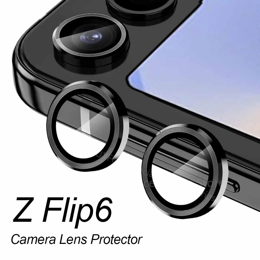 For Samsung Galaxy Z Flip6 Lens Protector Premium Tempered Glass Metal Camera Lens Protector for Samsung Z Flip zFlip 6 zFlip6