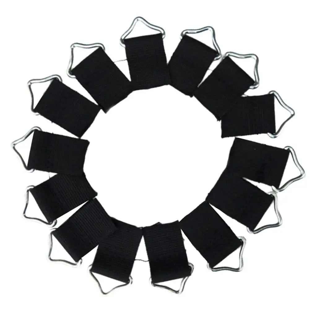 Steel Triangle Mat Buckle Loop V-rings Silver Black Heavy Duty Replacement for Trampoline Mesh Holder and Protection Mats