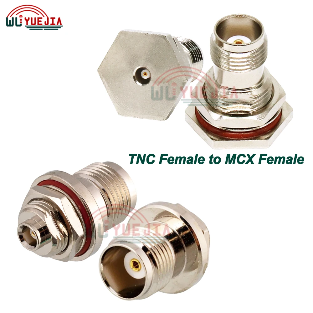 

1Pcs Waterproof TNC to MCX Female Bulkhead RF Adapter MCX Male Plug to TNC female Jack Straight RF Coaxial Connector 50 ohm