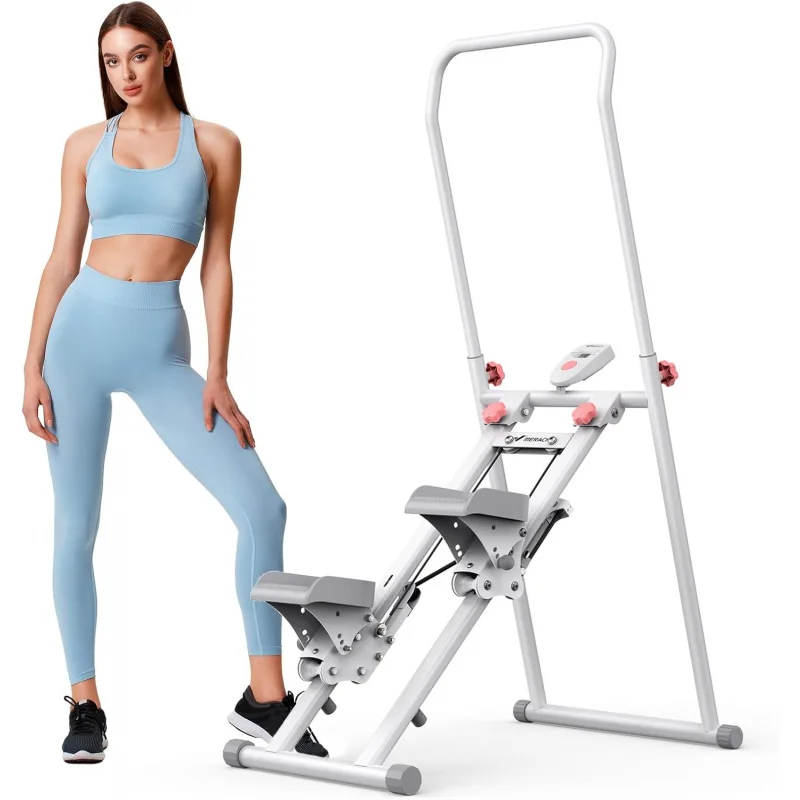 Stair Stepper Home Gym , New Version Vertical Machine Full-Workout, Compact Folding Cardio with Extended Step Range, Adjust