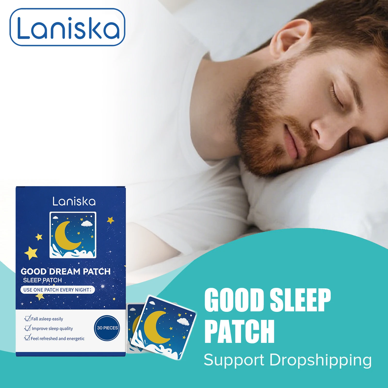 90/60/30pcs Insomnia Treatment Patch Relief Stress Anxiety Better Sleep Quality Decompression Sooth Neurasthenia Sleep Aid Patch