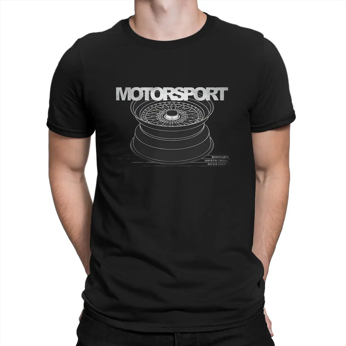 Hipster MOTORSPORT Wheel T-Shirt Men Crew Neck 100% Cotton T Shirts BBS Short Sleeve Tees Classic Tops