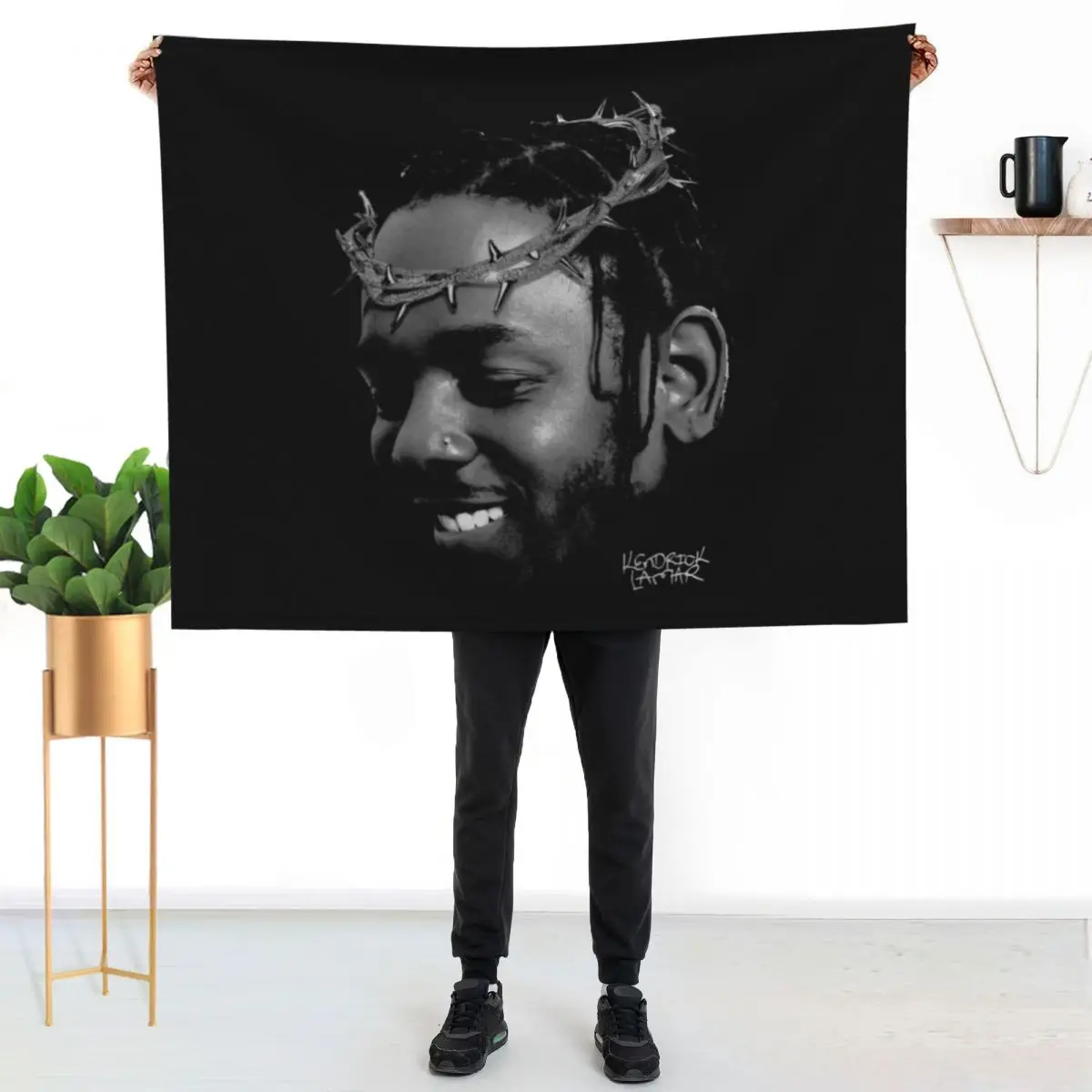 

KENDRICK LAMAR Throw Blanket Cozy Throw Blanket Birthday Gift for Him Her