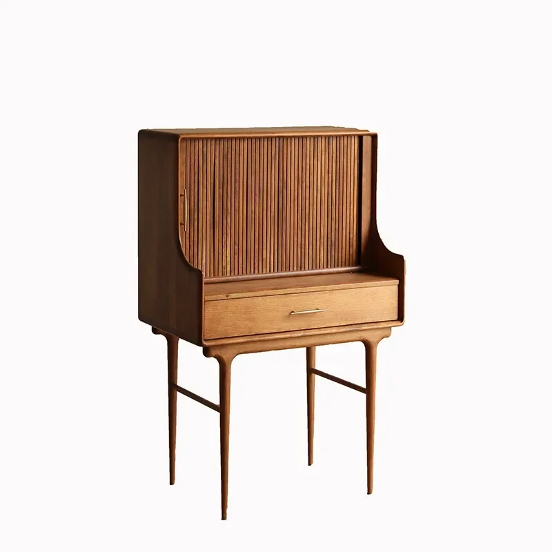 

Retro solid wood dresser French modern bedroom makeup table