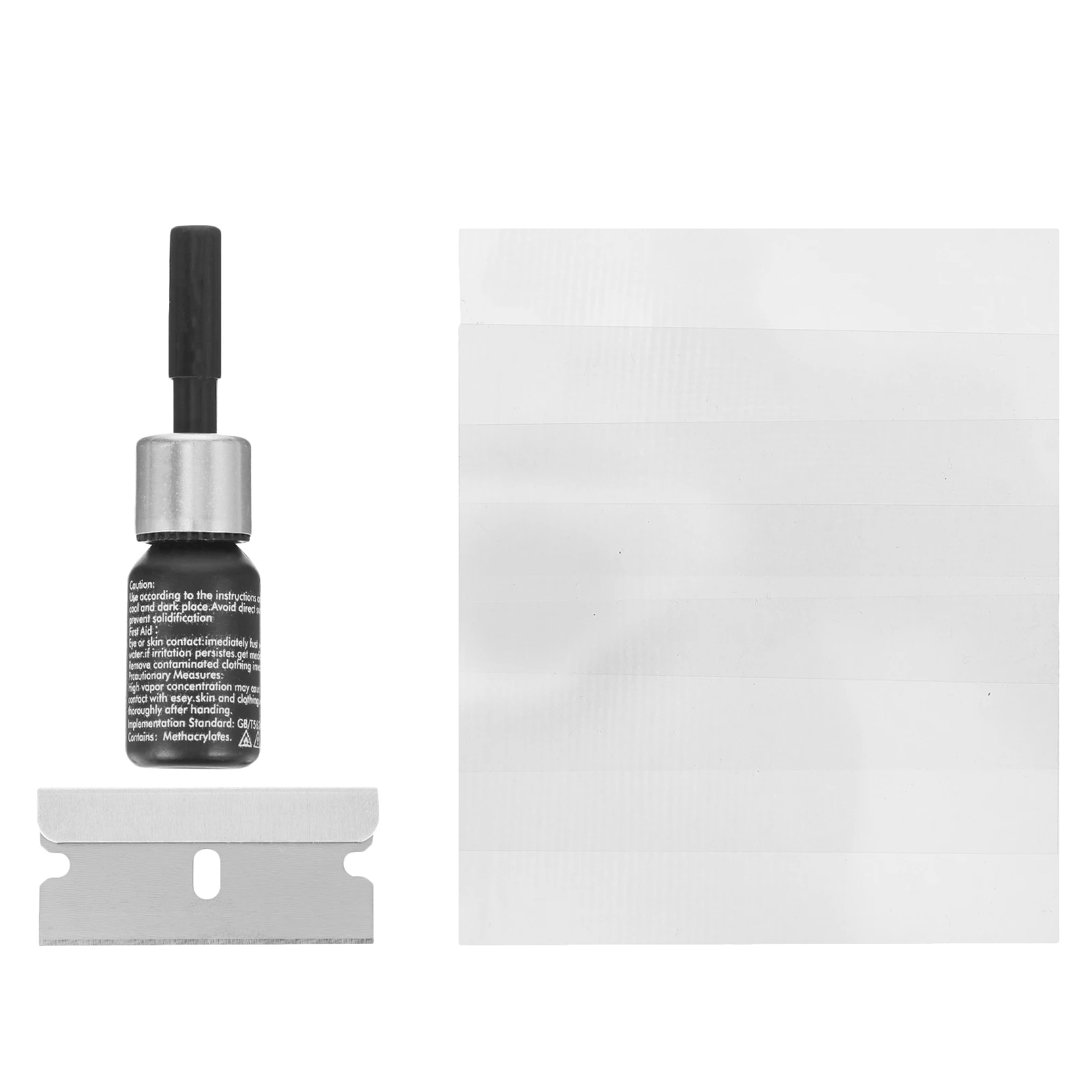 

2 Sets Windshield Repair Kit Glass Tools Replenisher Plastic Fix Cracks Windshield Repair Tool Sealant Adhesive Solution