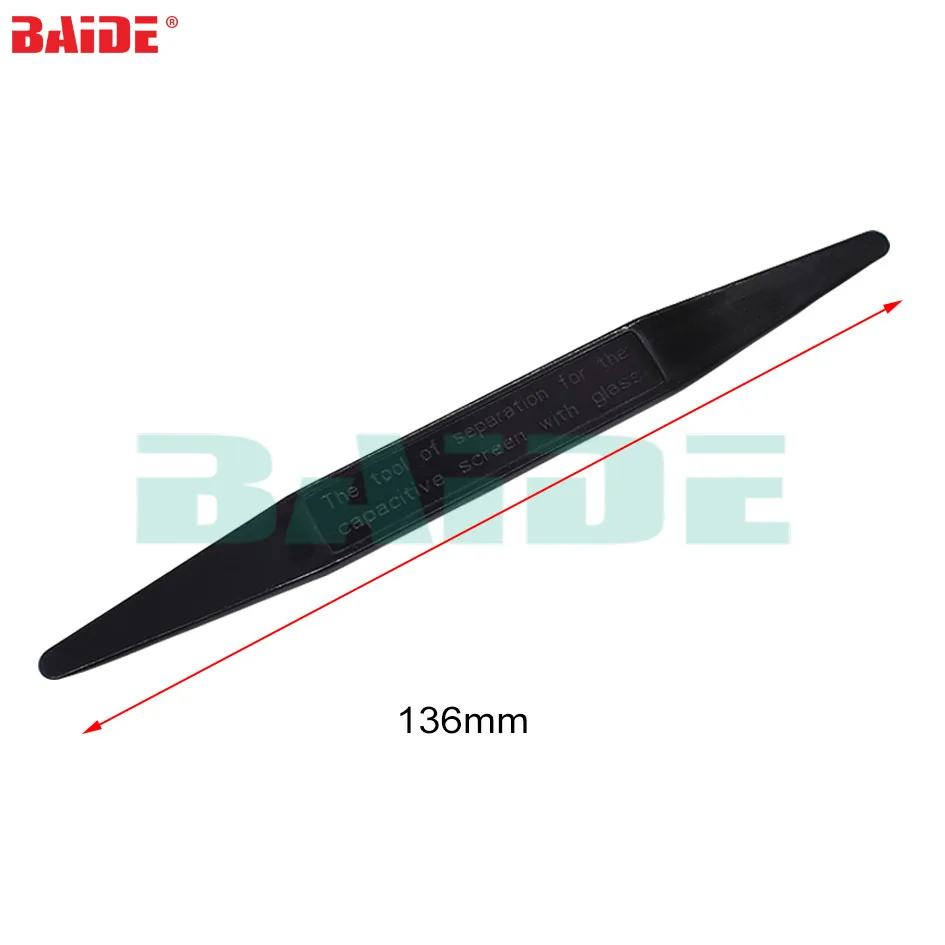 

136mm Black Plastic Tools Condenser Capacitor Pry Tool for Mobile Phone Screen Glass PC Electric Circuit Board Separation