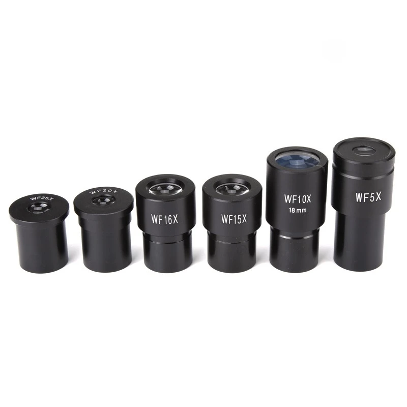 WF5X WF10X WF15X WF16X WF20X WF25X Biological Microscope Wide Angle Eyepiece 23.2mm Interface Micrometer Optional Education Use