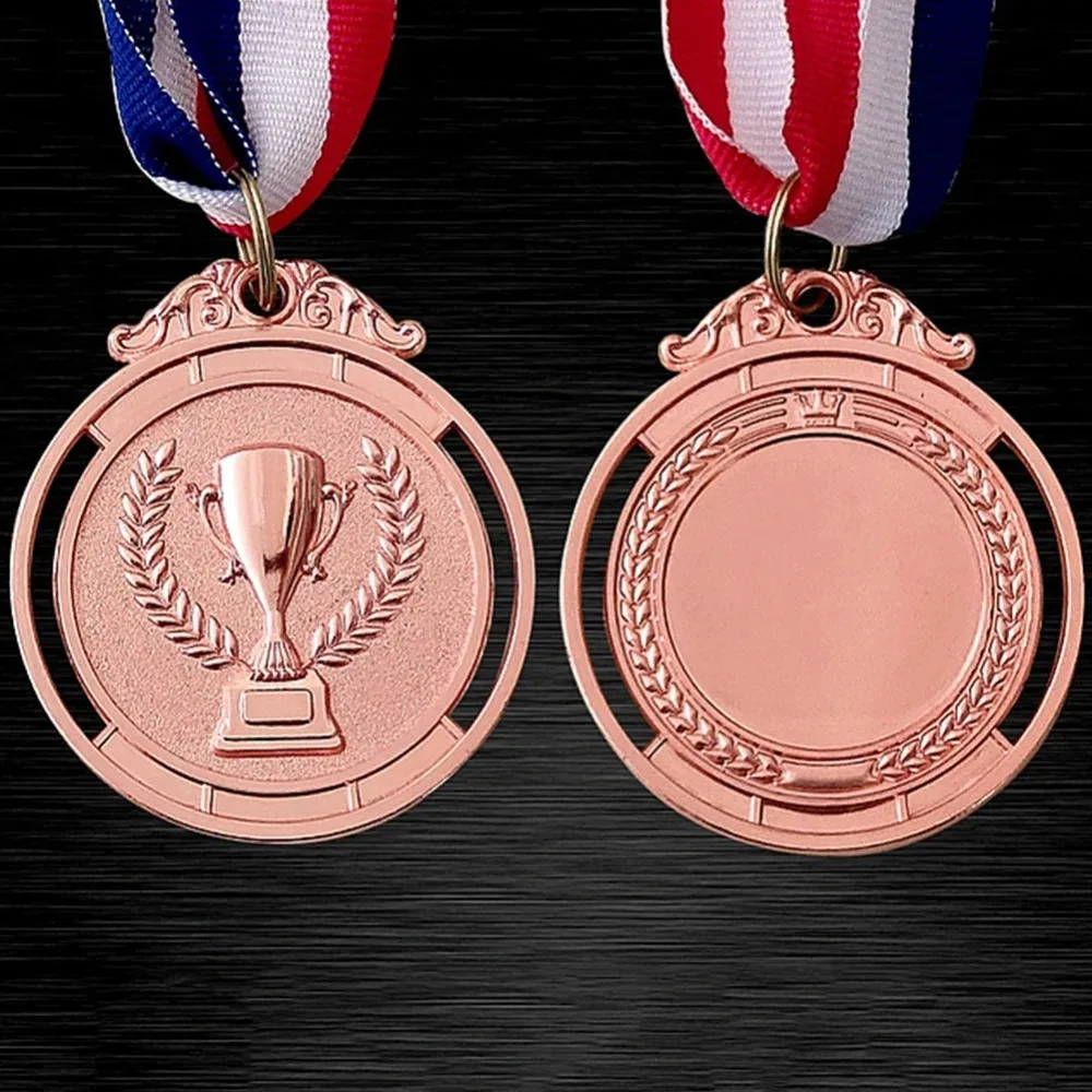 5/10/20pcs Metal Gold Silver Bronze Award Competition Prizes Encourage Badge Award Medals Round Games Souvenir Winner Medals