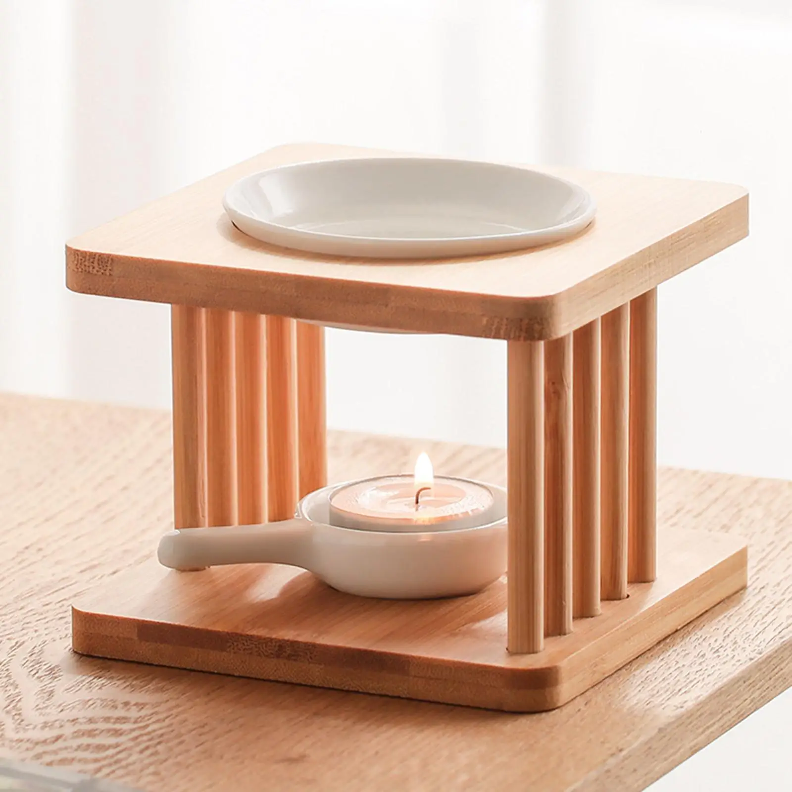 Essential Oil Burner Wax Melt Warmer SPA Housewarming Tealight Candle Holder