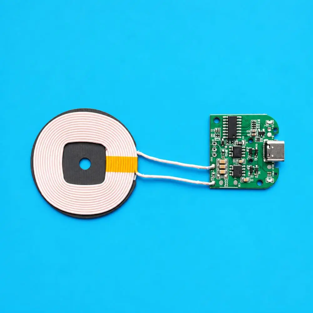 15W Power Wireless Charger Module DC5V/9V/12V Input Type-C Interface QI Wireless Charging Coil Pop-Up Notification