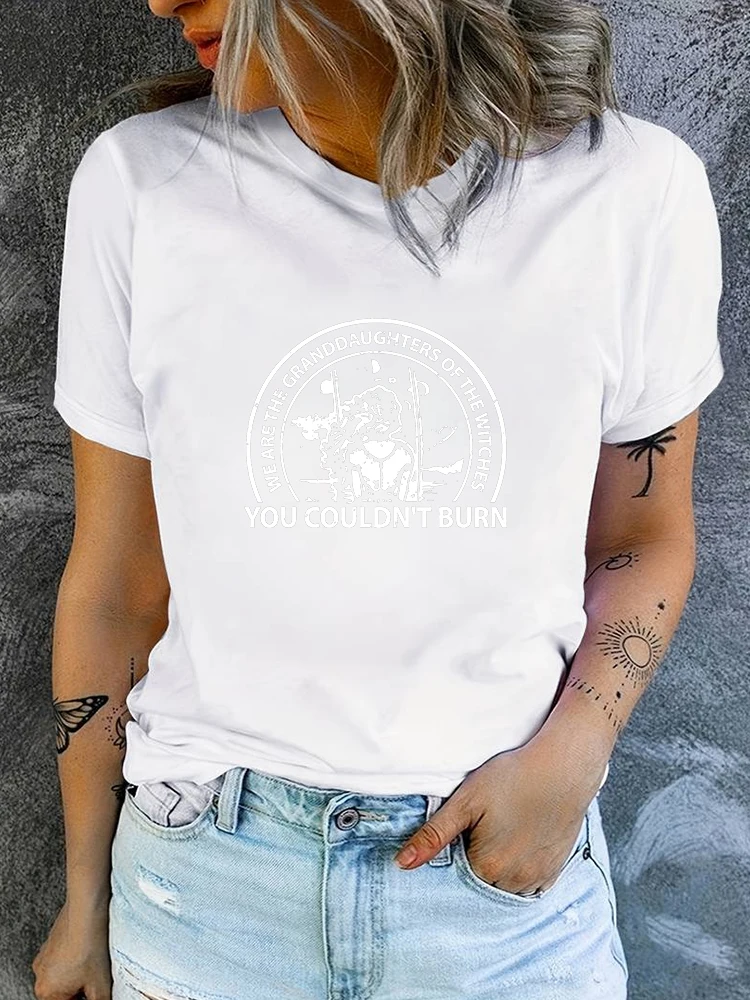 Granddaughters Of The Witches Feminist T-Shirt Tops Fashion Clothing Father\'s Day Tshirts New Dad T-shirts For New Summer 2024