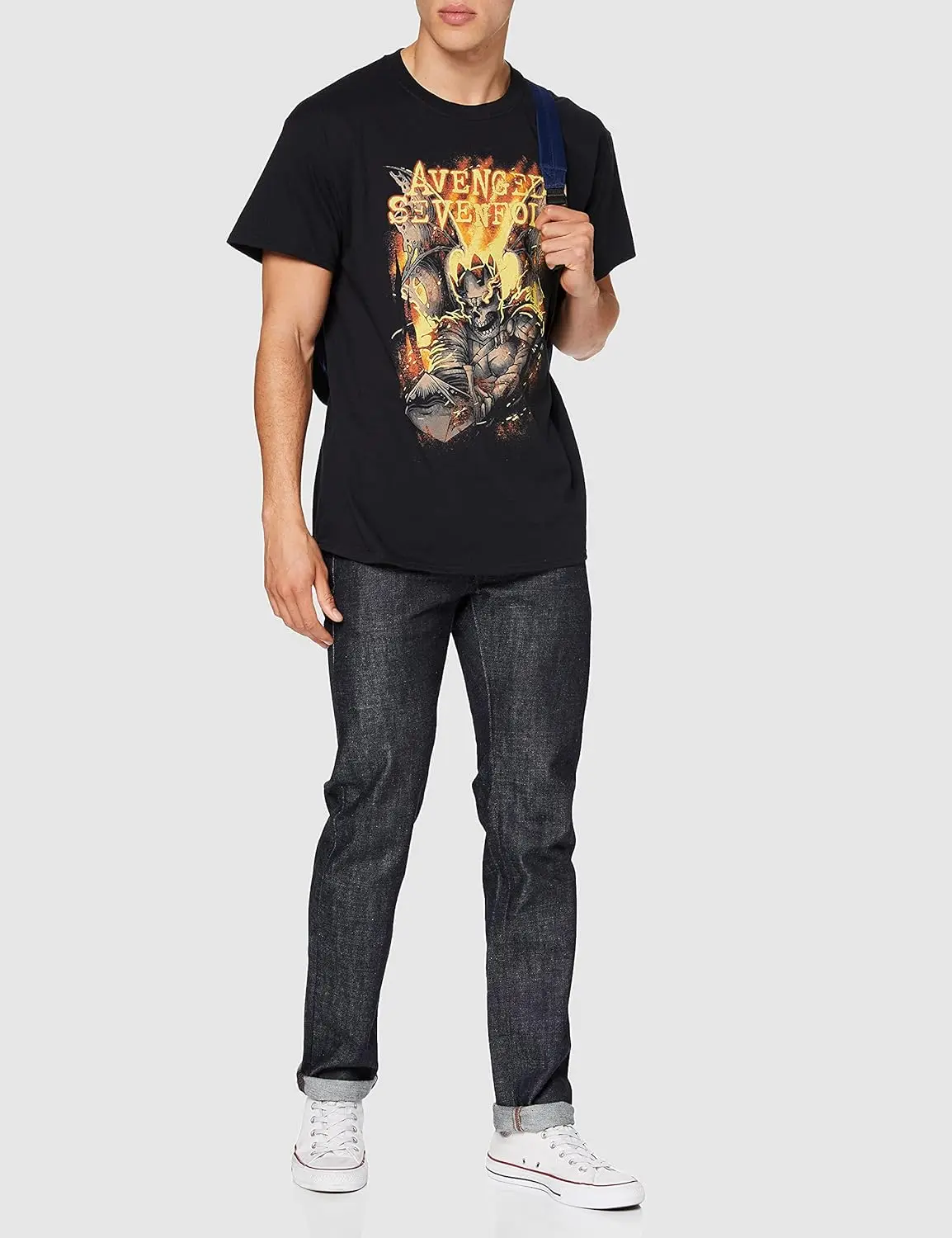 Avenged Sevenfold Men's Atone Slim Fit T-Shirt Black