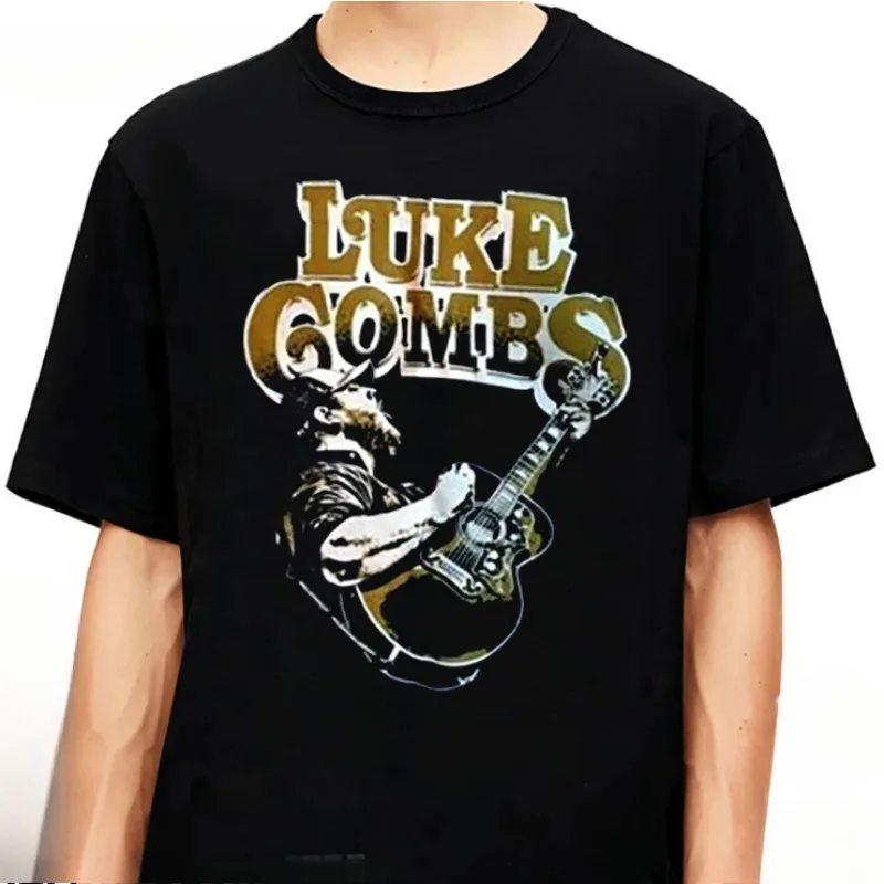 Luke Combs Merch T-shirt Merch Men Short Sleeve Women Funny Tee Unisex Harajuku Tops