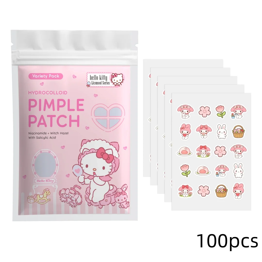 Sanrio x HelloKitty 100/40pcs Super cute pimple stickers, Super cute concealing pimple stickers, suitabl