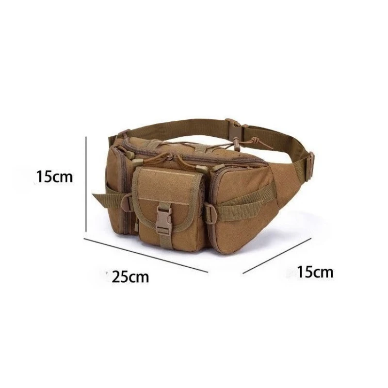 Unisex Outdoor Sports Waist Pack Multi-functional Fashion Cycling Motorcycle Biking Tactical Style Fishing Running Waist Bag