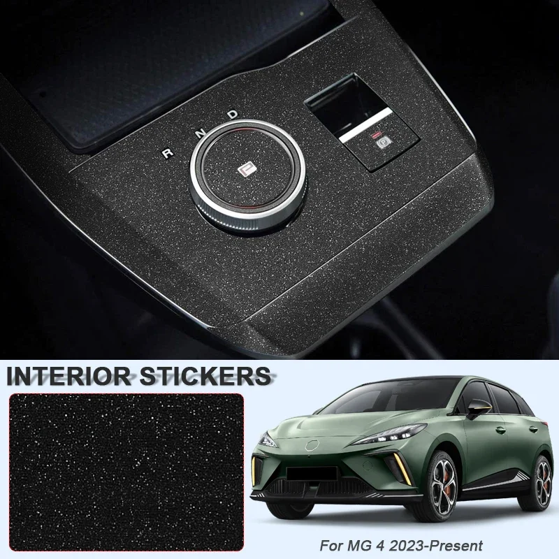 Car Carbon Interior Sticker Auto Lifting Window Panel Decal For MG 4 2023-Present LHD Gear Inner Door Protective Film Accessory