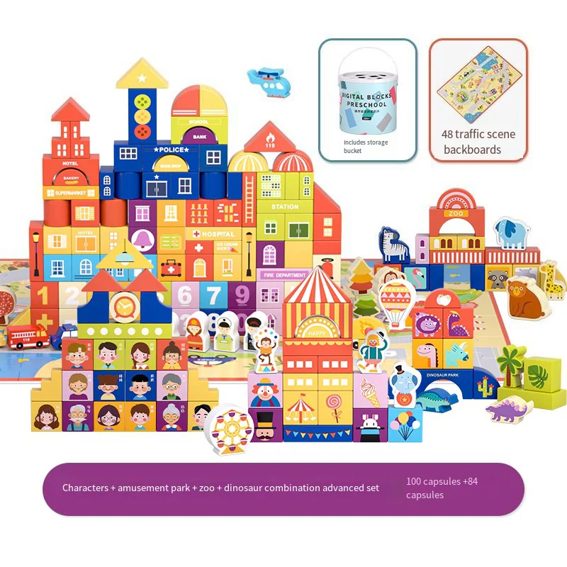 Décennie s de construction en bois pour enfants, assembler des puzzles pour bébés, jouets de développement intellectuel, avantages pour filles et garçons, éducation précoce, 2-4, 1-3-6