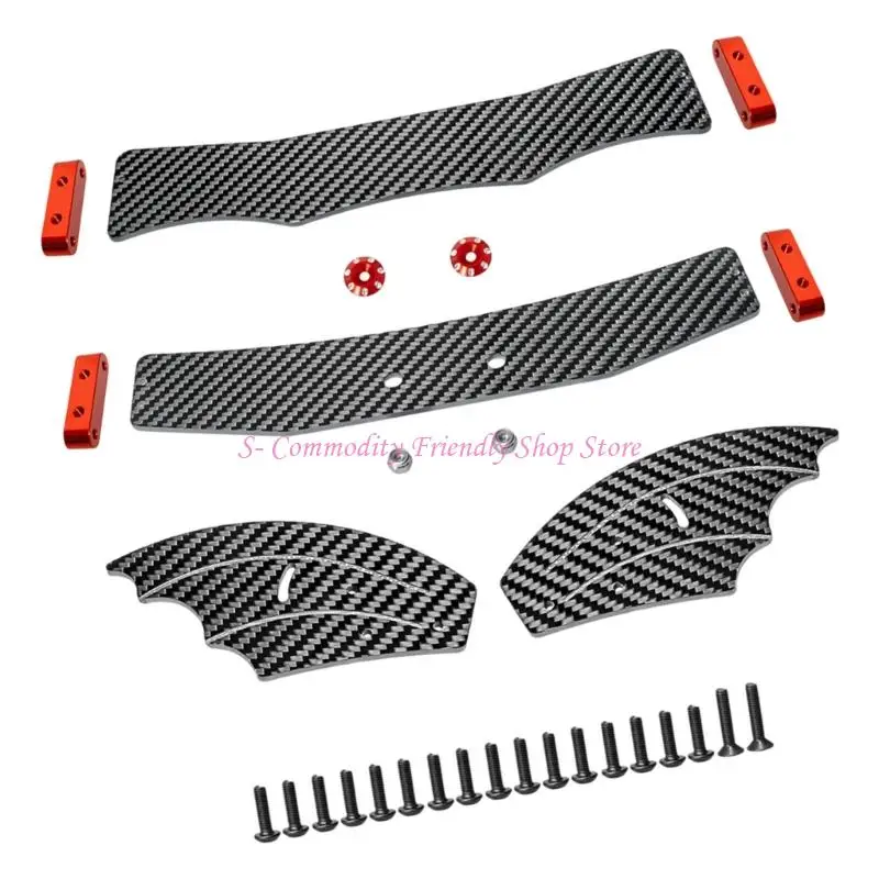 85AE Adjustable Carbon Fiber Spoiler Strong Designs Tail Fin for 1/8 TYPHON