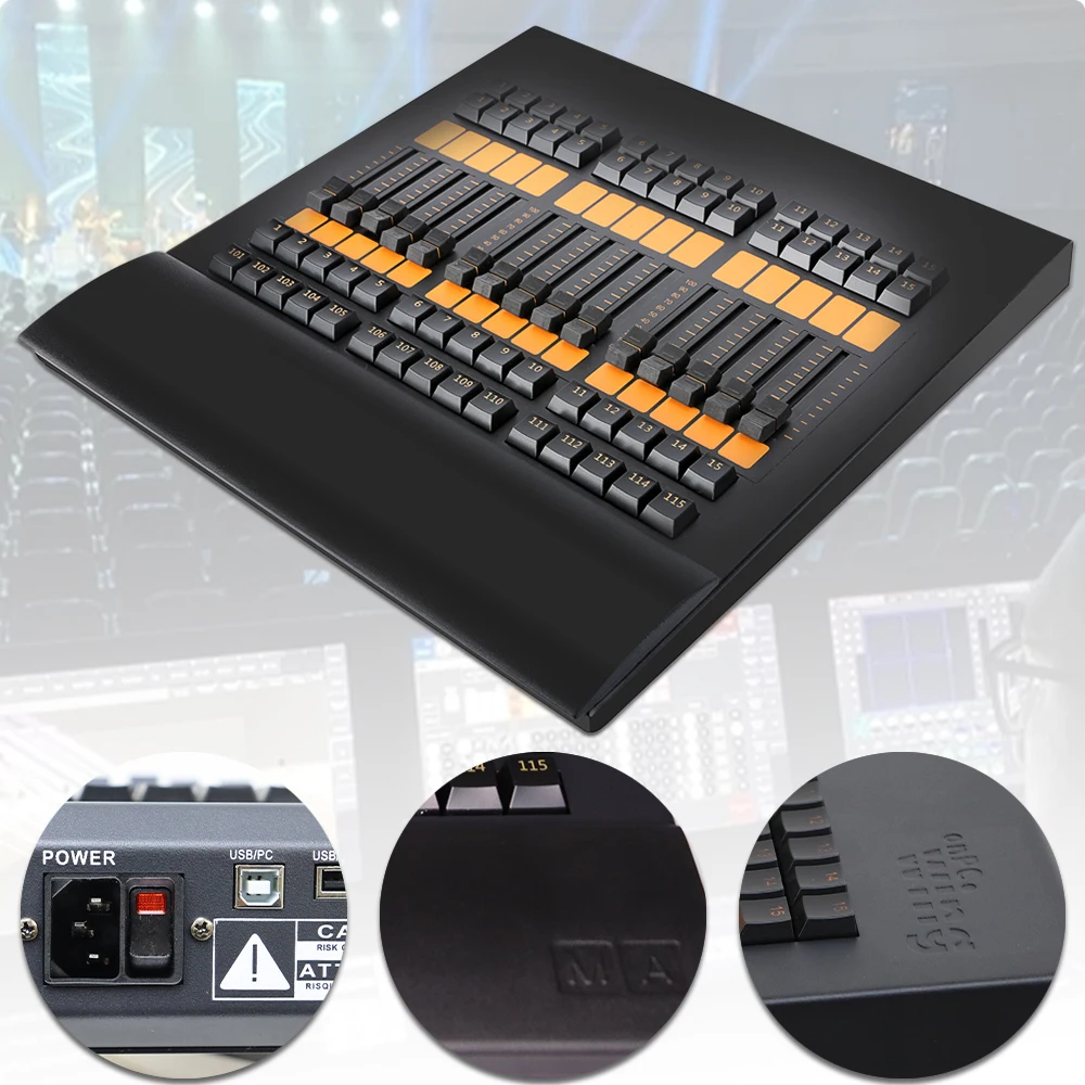 fader wing control moving head lights dmx 512 stage party disco iluminacao dj comando wing controller 01